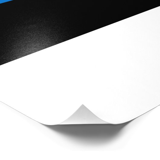 Estse vlag foto afdruk (Hoek)