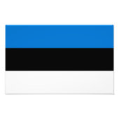 Estse vlag foto afdruk (Voorkant)