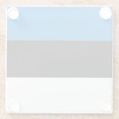 Estse vlag glazen onderzetter (Achterkant)