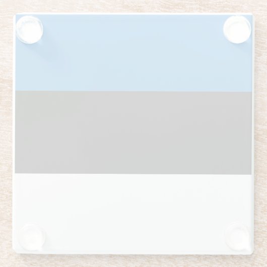 Estse vlag glazen onderzetter (Achterkant)