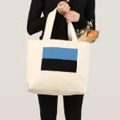 Estse vlag grote tote bag (Voorkant (product))