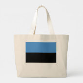 Estse vlag grote tote bag (Achterkant)