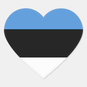 Estse vlag hart sticker