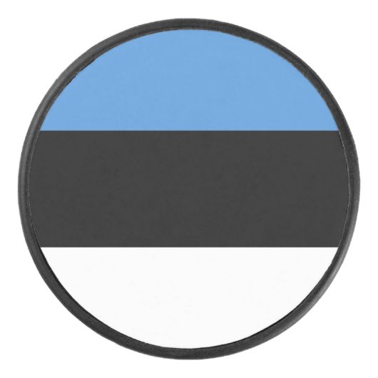 Estse vlag hockey puck (Voorkant)