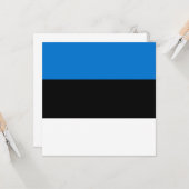 Estse vlag kaart (Voorkant / Achterkant in situ)