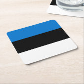 Estse vlag kartonnen onderzetters (Schuin)