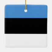 Estse vlag keramisch ornament (Achterkant)