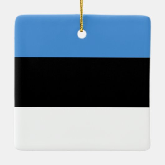 Estse vlag keramisch ornament (Achterkant)