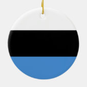 Estse vlag keramisch ornament (Achterkant)