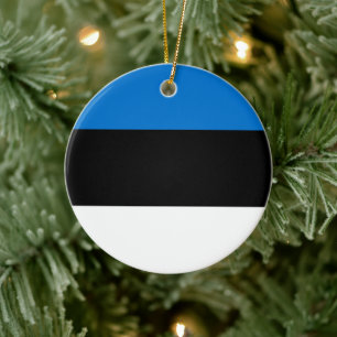 Estse vlag keramisch ornament