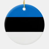 Estse vlag keramisch ornament (Achterkant)