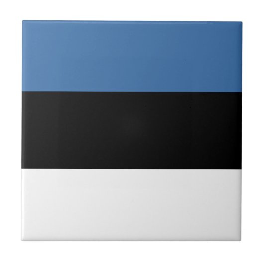 Estse Vlag Keramische Tegel Tegeltje (Voorkant)