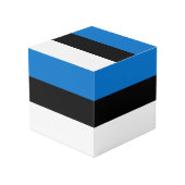Estse vlag kubus (Voorkant hoekig)