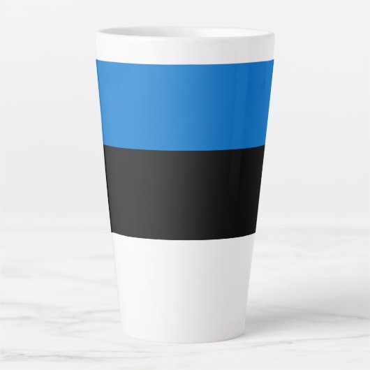 Estse vlag latte mok (Voorkant)