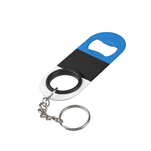 Estse vlag mini flessenopener (Achterkant Gekanteld)