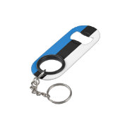 Estse vlag mini flessenopener (Achterkant Gekanteld)