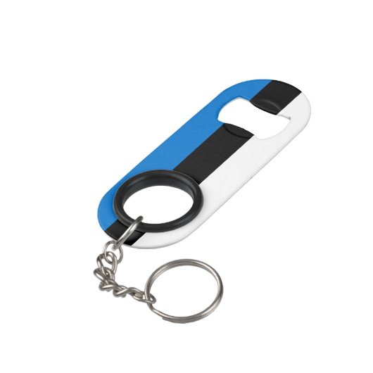 Estse vlag mini flessenopener (Achterkant Gekanteld)