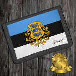 Estse vlag mode, Estse patriotten / sport Drievoud Portemonnee<br><div class="desc">WALLETS: Estse en Estse vlag mode - hou van mijn land,  reiscadeaus,  opa-verjaardag,  nationale patriotten / sportfans</div>