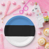 Estse vlag papieren bordje (Feest)