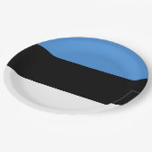 Estse vlag papieren bordje (Gekanteld)