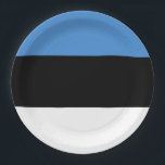 Estse vlag papieren bordje<br><div class="desc">Estse vlag</div>