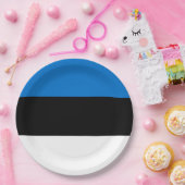 Estse vlag papieren bordje (Feest)