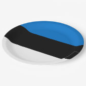 Estse vlag papieren bordje (Gekanteld)