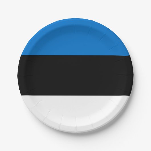 Estse vlag papieren bordje (Voorkant)