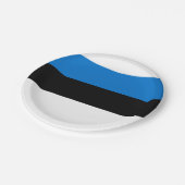 Estse vlag papieren bordje (Gekanteld)