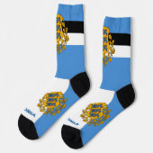 Estse vlag Patriottisch, Duurzame Estland Sokken (Links)