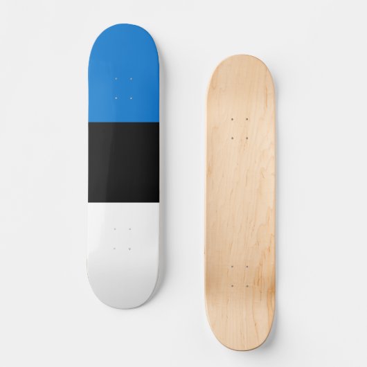 Estse vlag persoonlijk skateboard (Voorkant)