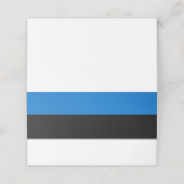 Estse vlag plaatskaartje (Buitenkant ongevouwen)
