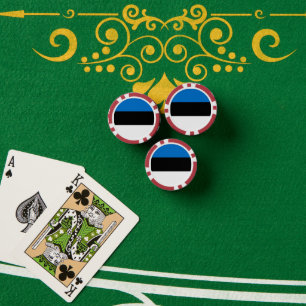 Estse vlag poker chips