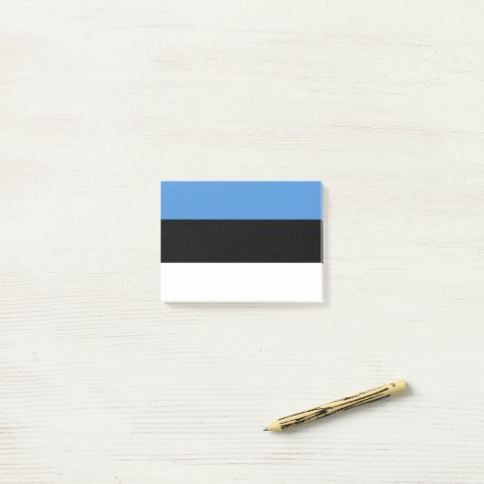 Estse vlag post-it® notes (Op bureau)