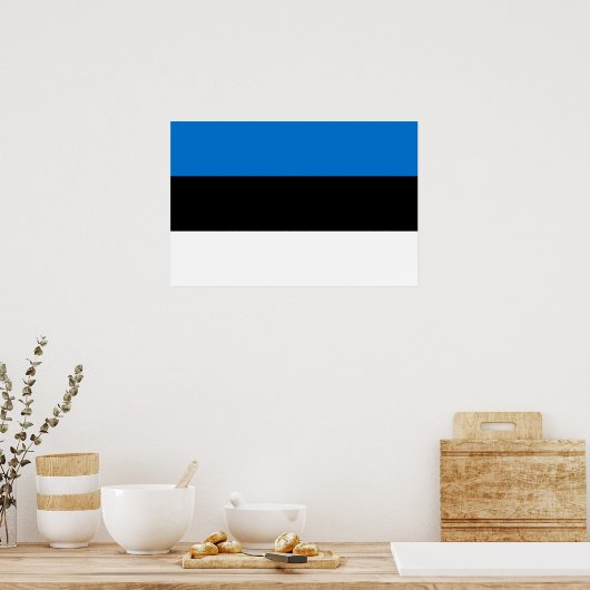 Estse vlag poster (Keuken)
