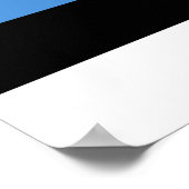 Estse vlag poster (Hoek)