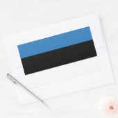 Estse vlag rechthoekige sticker (Envelop)