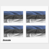 Estse vlag rechthoekige sticker (Vel)