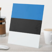 Estse vlag reclamebord met voetstuk (Insitu)