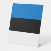 Estse vlag reclamebord met voetstuk (Voorkant)