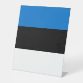 Estse vlag reclamebord met voetstuk (Voorkant)