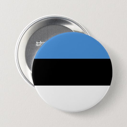 Estse vlag ronde button 7,6 cm (Voorkant /achterkant)