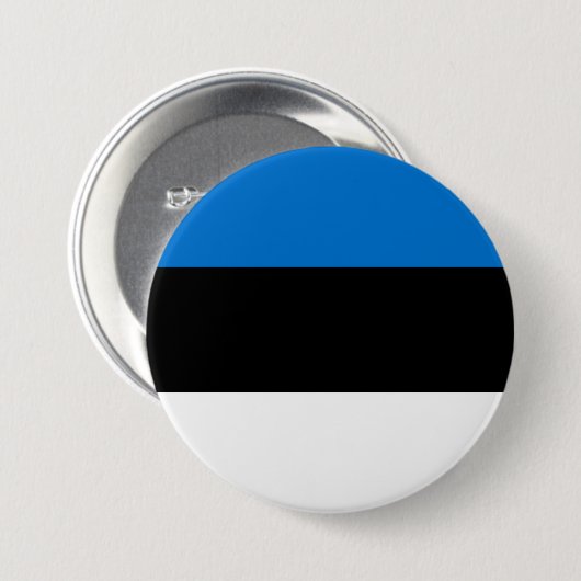 Estse vlag ronde button 7,6 cm (Voorkant /achterkant)