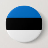 Estse vlag ronde button 7,6 cm (Voorkant)