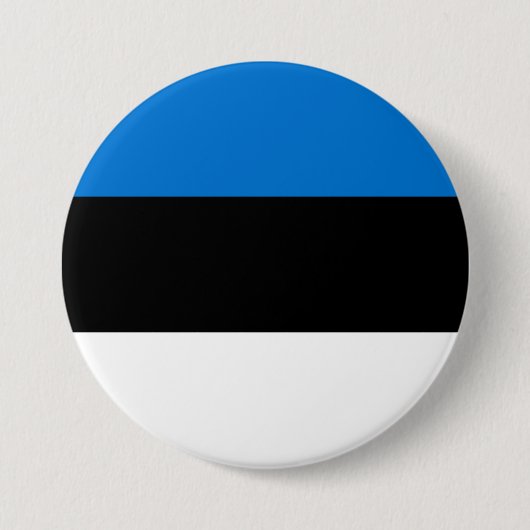 Estse vlag ronde button 7,6 cm (Voorkant)