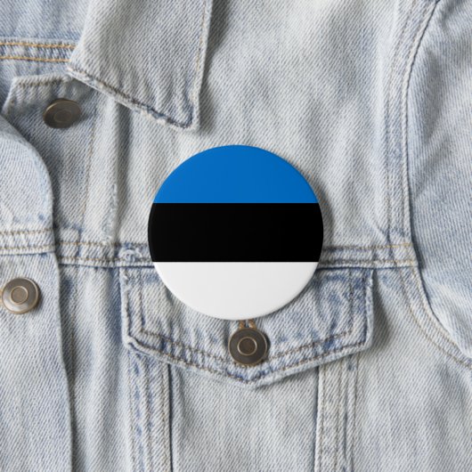 Estse vlag ronde button 7,6 cm (In situ)
