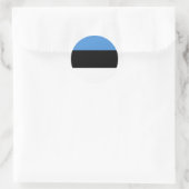 Estse vlag ronde sticker (Tas)