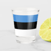 Estse vlag shot glas (Voorkant)