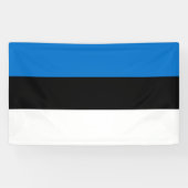 Estse vlag spandoek (Horizontaal)