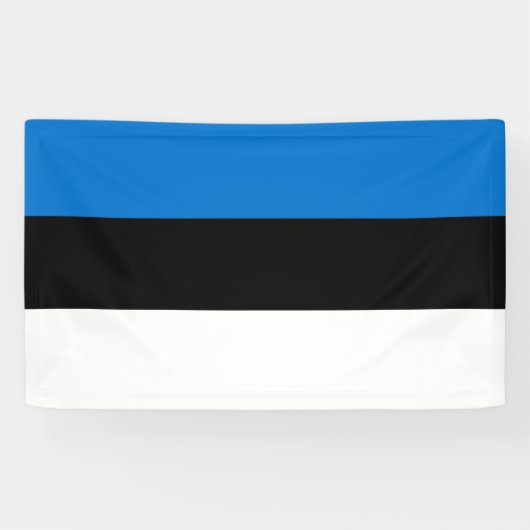 Estse vlag spandoek (Horizontaal)